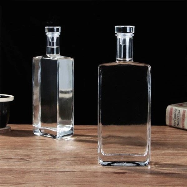 Square Glass Liquor Bottle