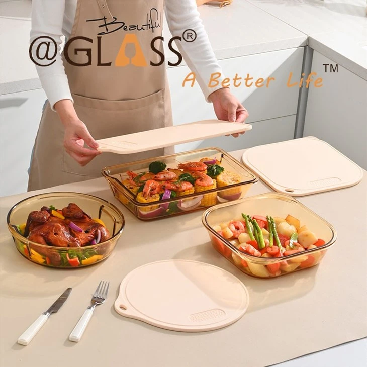 Amber Borosilicate Glass Baking Dish suppliers
